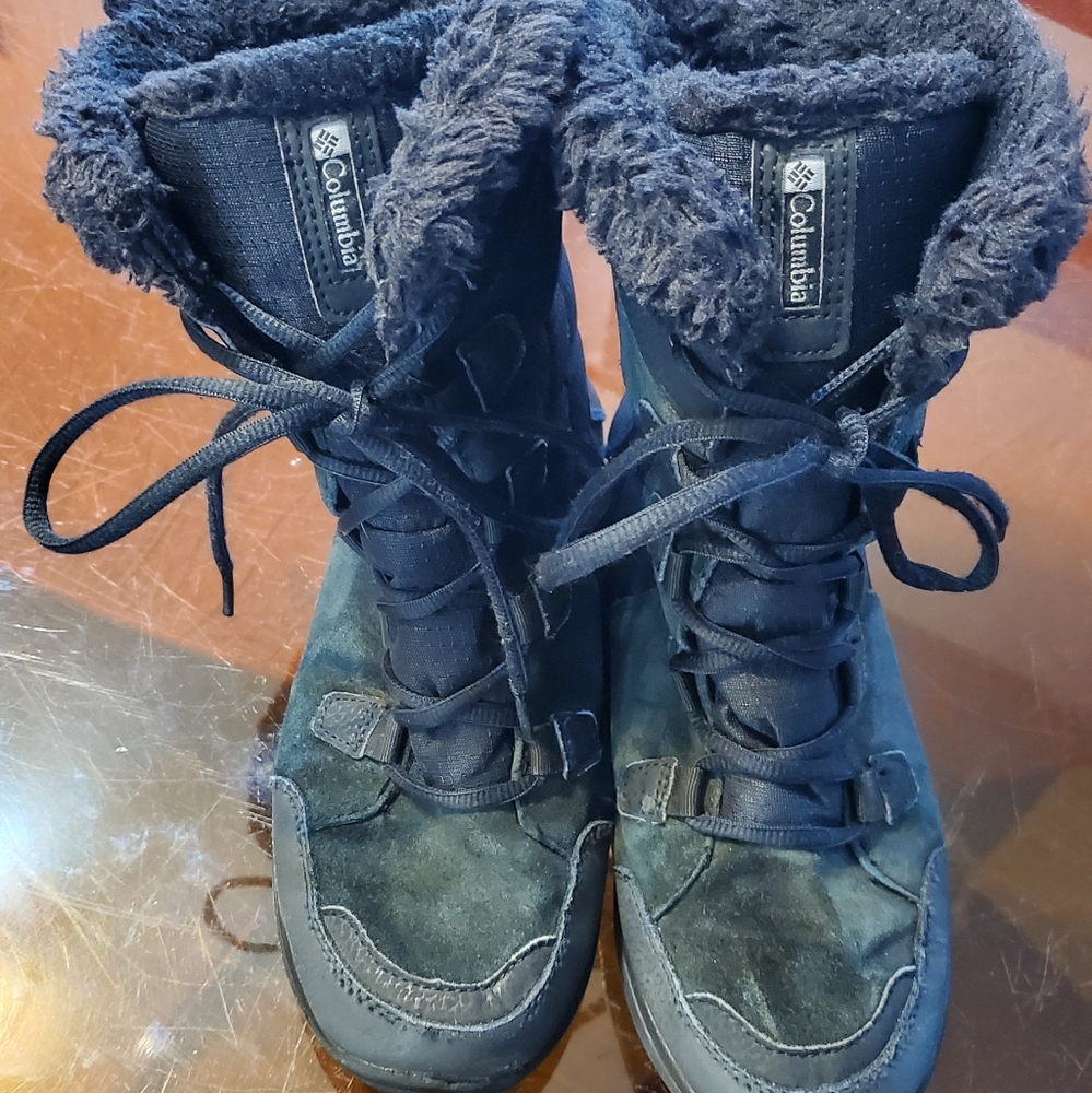 Columbia Ice Maiden II Snow/Cold Weather Waterproof Boots Size 6.5 Women's Black